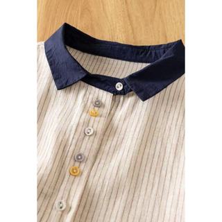 Áo sơ mi dài tay Cotton sọc rộng phong cách Hàn Quốc dành cho nữ