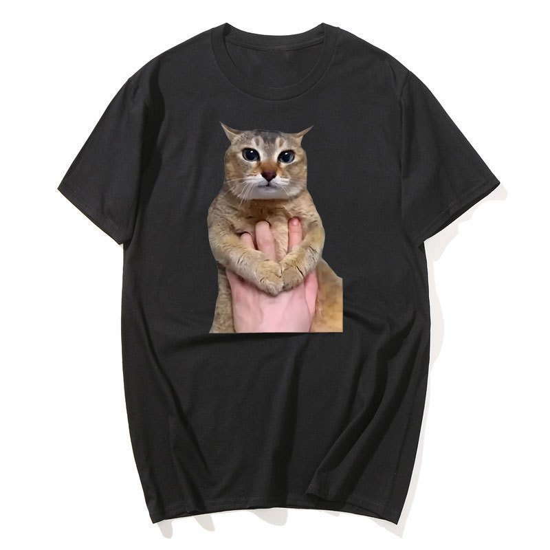 Tole Tole Cat Áo Mèo Dễ Thương Meme Xu Hướng Y2k Áo nam Nữ Quần Áo Cotton Mềm Mại Thoáng Khí Thường Ngày Áo Thun Tay Ngắn Top