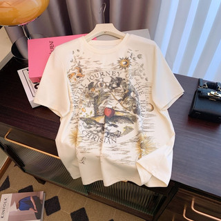 HIIXIIVI Áo thun ngắn tay Oversize nữ Baggy Loose Top Ootd 2025
