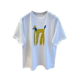 Thương hiệu HIIXIIVI 【 Áo thun 100% Cotton 】 Áo thun ngắn tay Oversize Nữ Baggy Loose Top Nữ Độc đáo Ootd 2025 Lives