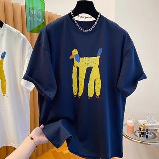 Thương hiệu HIIXIIVI 【 Áo thun 100% Cotton 】 Áo thun ngắn tay Oversize Nữ Baggy Loose Top Nữ Độc đáo Ootd 2025 Lives