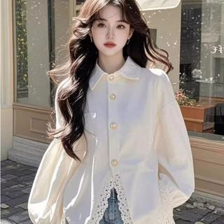 Áo sơ mi dài tay nữ phong cách Hàn Quốc