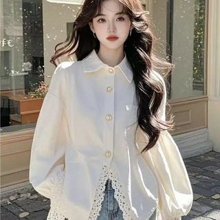 Áo sơ mi dài tay nữ phong cách Hàn Quốc