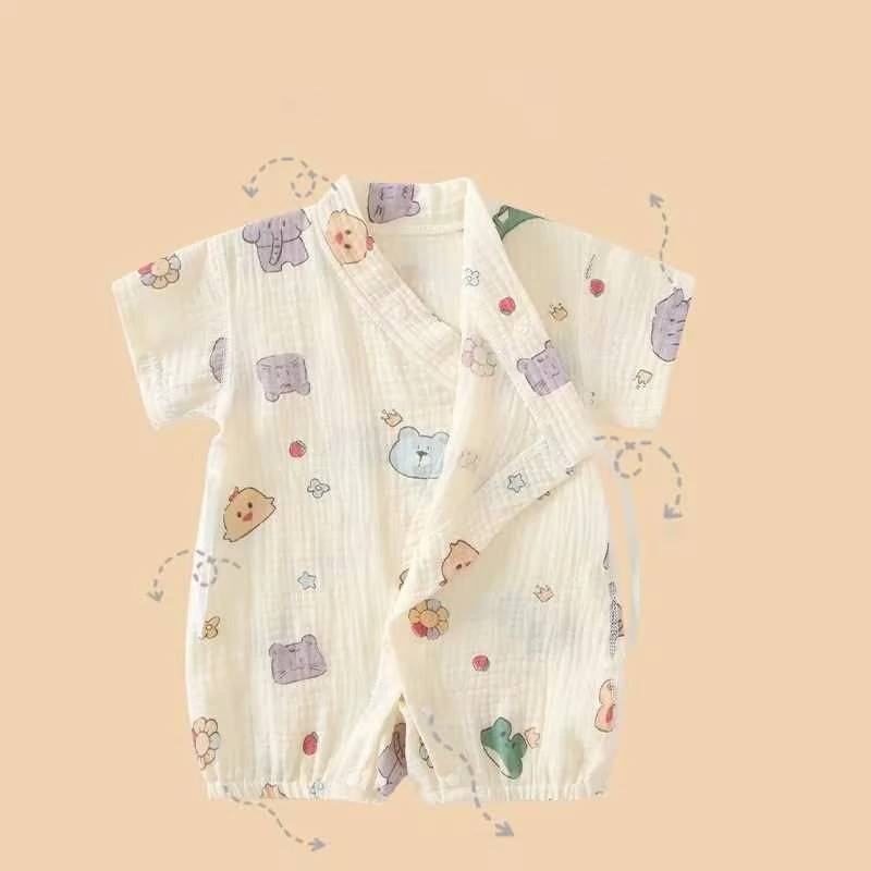 Áo liền quần tay ngắn cho bé