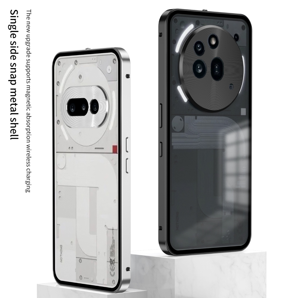 Cao Cấp Không Có Gì Điện Thoại 3A Pro NH3A Phone3A Ốp lưng Hợp Kim Nhôm Khung Kim Loại Mờ Mặt Sau Bảng Điều Khiển