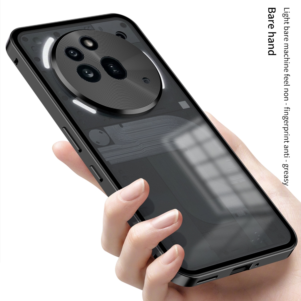 Cao Cấp Không Có Gì Điện Thoại 3A Pro NH3A Phone3A Ốp lưng Hợp Kim Nhôm Khung Kim Loại Mờ Mặt Sau Bảng Điều Khiển