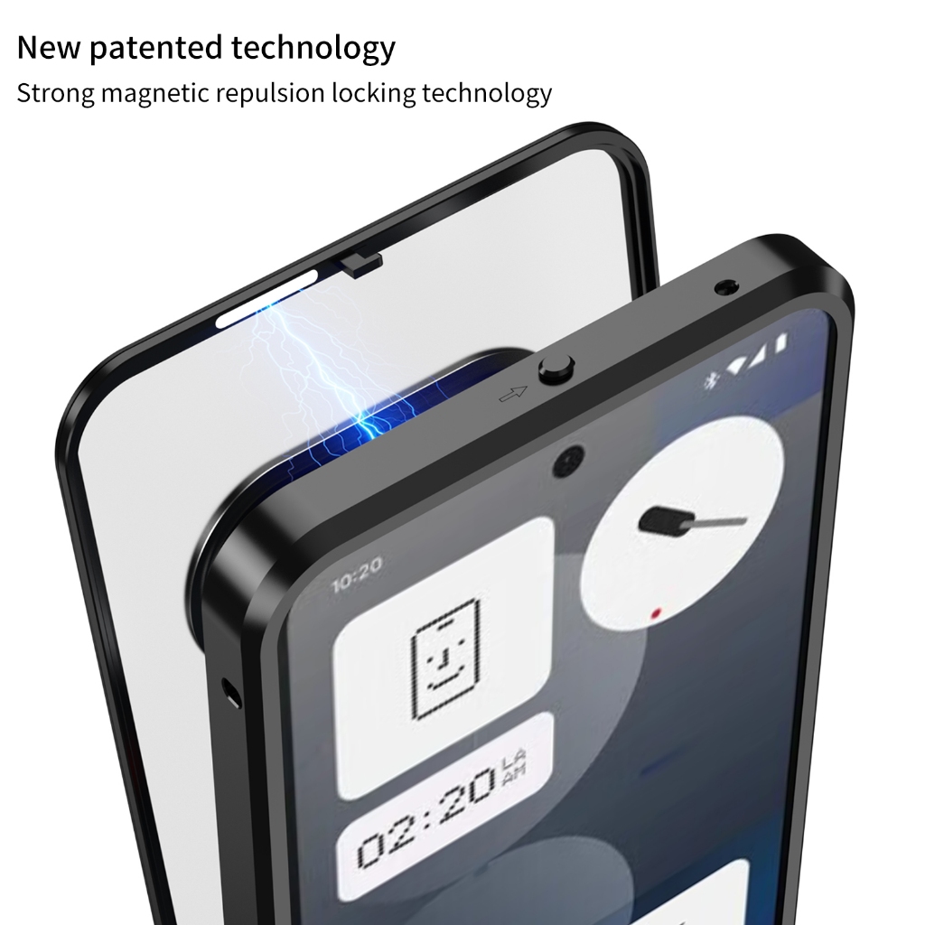 Cao Cấp Không Có Gì Điện Thoại 3A Pro NH3A Phone3A Ốp lưng Hợp Kim Nhôm Khung Kim Loại Mờ Mặt Sau Bảng Điều Khiển