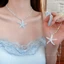 Vòng cổ sao biển Dopamine nhẹ nhàng sang trọng không khí thích hợp cảm giác chuỗi xương đòn bên bờ biển ngày lễ phong cách phụ kiện thời trang nữ