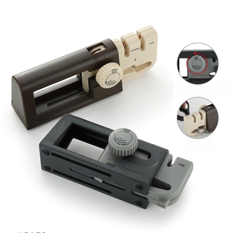 Mài Dao Bằng Tay Chuyên Nghiệp 3 Giai Đoạn / Professional Manual Kitchen Knife Sharpener - Gốm, Vonfram & Cacbua Cho Dao Nhà Bếp, Kéo & Dụng Cụ Sắc Bén