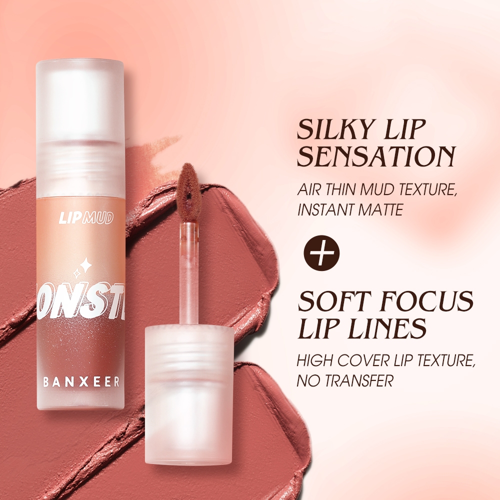 Ảnh Banxeer Lip Mud Matte Liptint Dual Use Lipstick Cho Lip & Cheek Sắc Tố Cao 24g 4