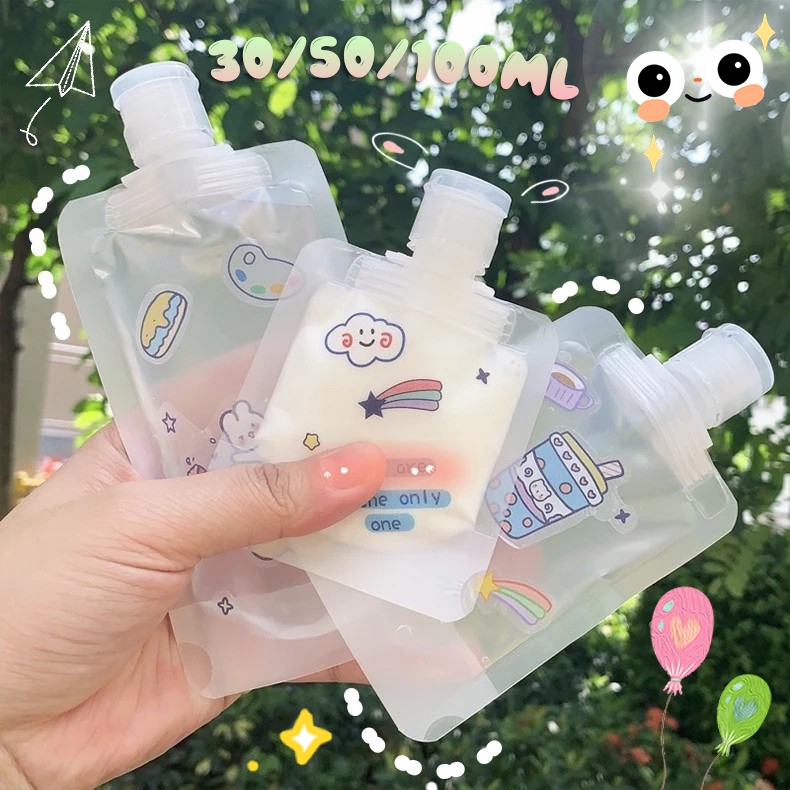 Túi chiết mỹ phẩm dung tích 30ml/ 50ml/ 100ml tiện dụng mang đi du lịch