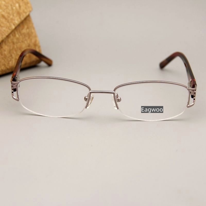 Eagwoo Nữ Half Rim Thiết Kế Kính Mắt Nửa Vành Khung Quang Học Theo toa ...