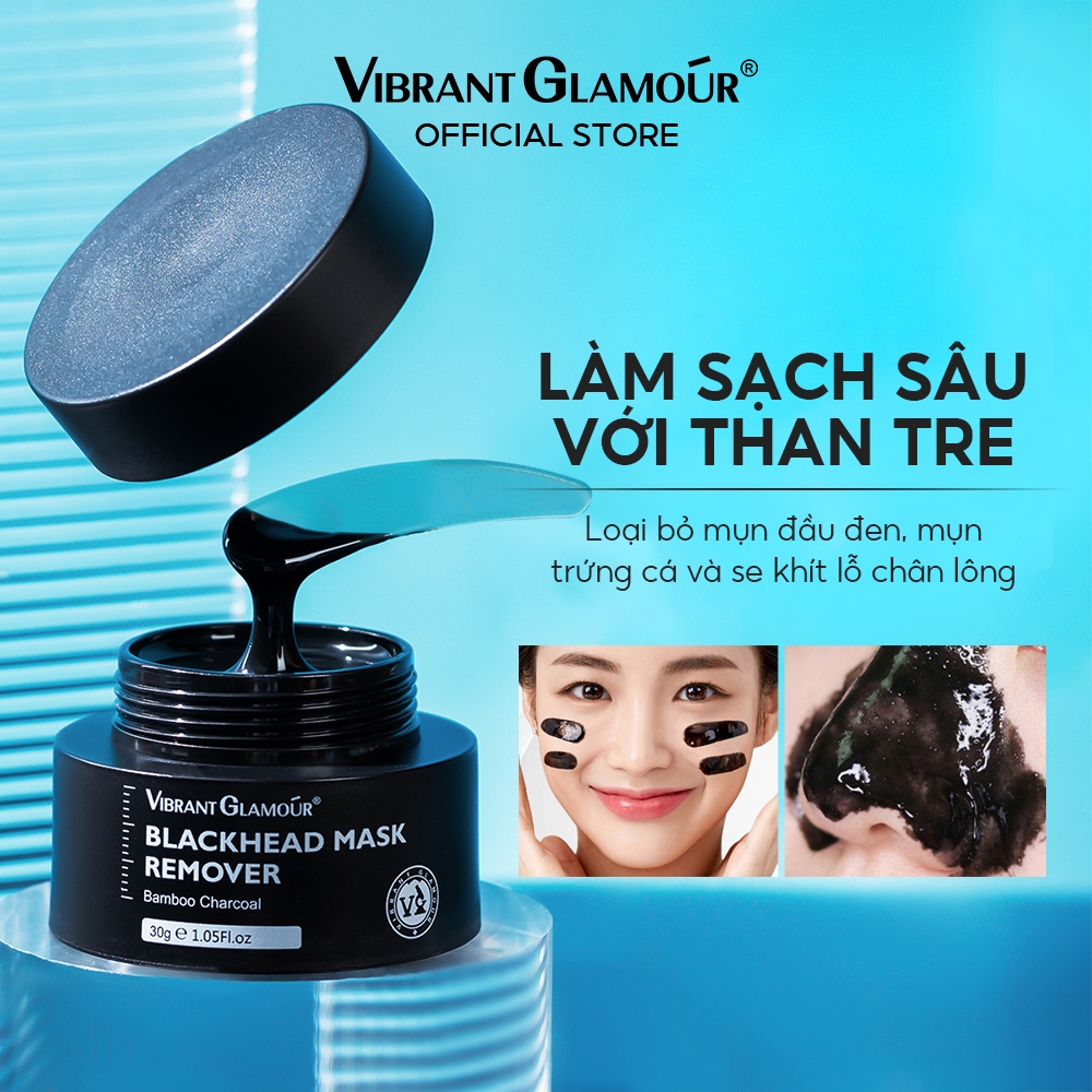 Đánh Giá Mặt Nạ Than Tre VIBRANT GLAMOUR Lột Mụn Đầu Đen, Thu Nhỏ Lỗ Chân Lông