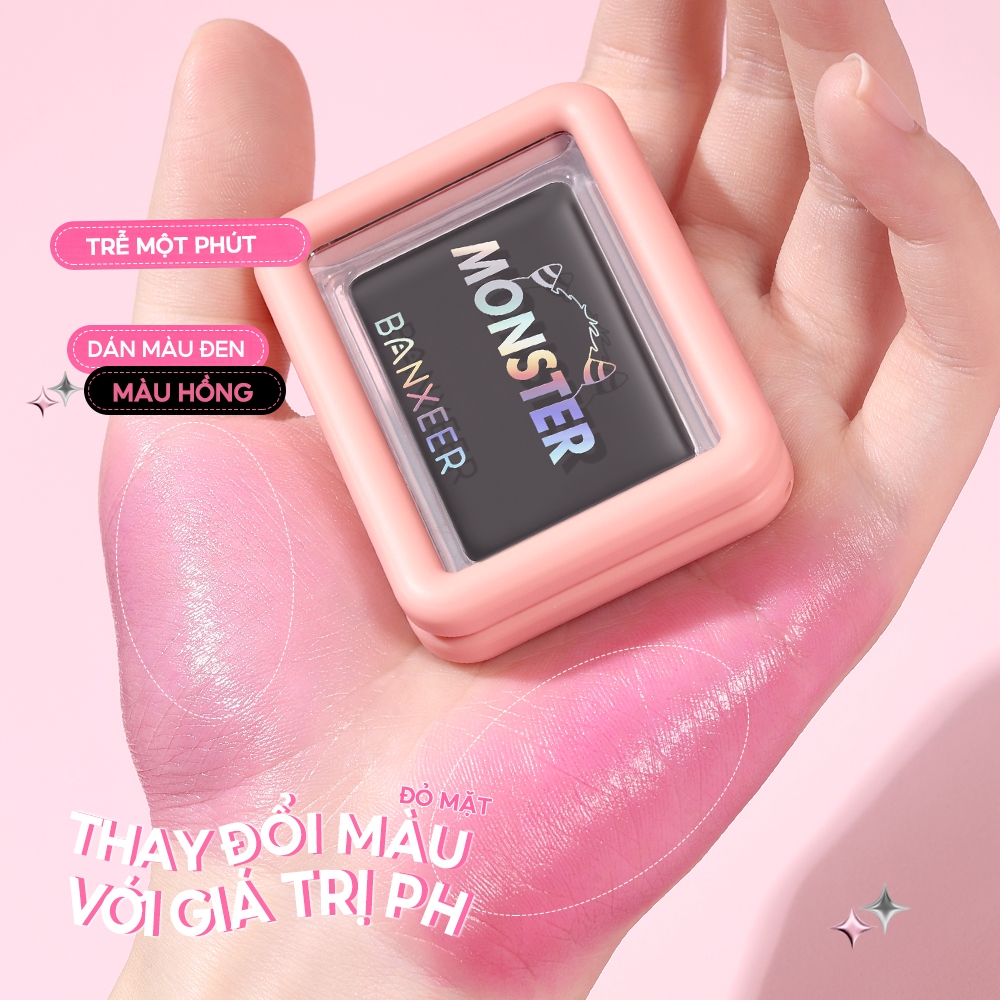 Ảnh Banxeer Đổi Màu Blush Bền Chống Thấm Nước Hydrating Gloss Lip & Cheek 5 Màu Mỹ Phẩm Làm Đẹp 3