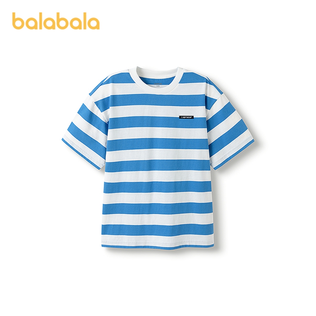 Balabala Trẻ Em Áo Thun Nữ Tay Ngắn Bé Trai Bé Gái 2025 Mùa Hè Mới Quickdry Cotton