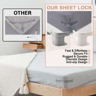 4/8 Cái Đa Năng Chống Trơn Trượt Giường Kẹp Góc Căng Vô Hình Drap Giường An Toàn Giá Đỡ Cho Nệm Và vỏ Chăn