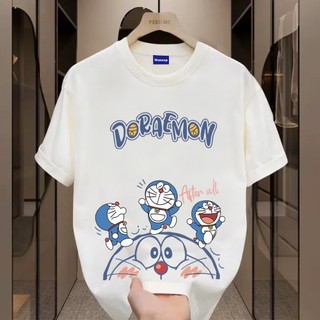 ✨Hàng có sẵn✨ WASSUP Doraemon-Áo thun nam mới! 100% cotton, thời trang, Unisex