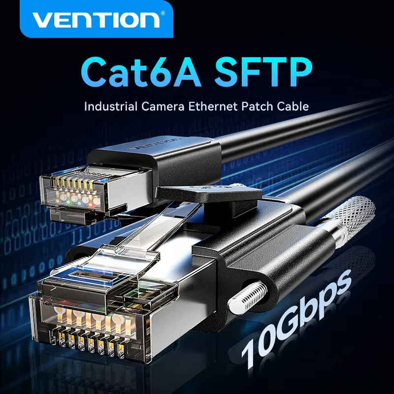 Cáp Ethernet Vention Cat6A 10Gbps SFTP RJ45 Dây mạng cho máy ảnh công ...