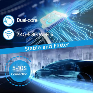 Bộ chuyển đổi dây 2 trong 1 sang không dây Carplay Android Apple Auto Plug & Play Kết nối USB Dongle Type-C