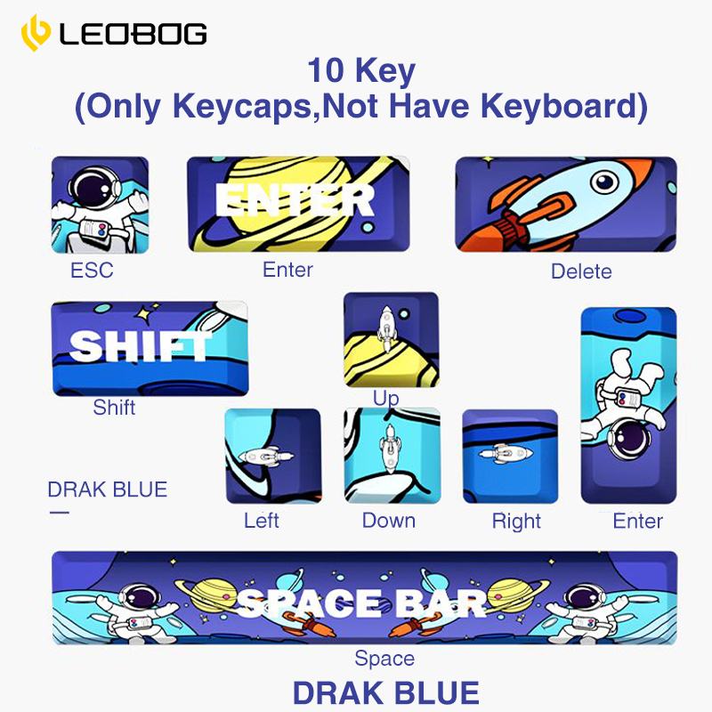 Aula PBT Keycaps 10 Chiếc DIY Keycaps Phi Hành Gia Mecha Style Keycaps ...