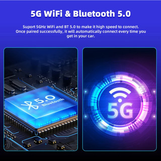 Hộp Carplay Wifi 2 Trong 1 Android Tự Động Thích Ứng Màn Hình Hiển Thị Carplay Không Dây Bluetooth 5.0 Loại C & USB Cho Hộp Thông Minh Có Dây Nâng Cấp OEM