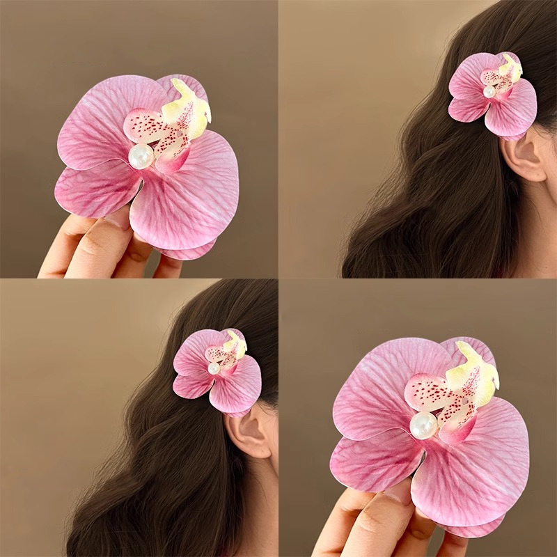Hàn Quốc Bướm Hoa Lan Kẹp Tóc Nữ Bên Biển Ảnh Phù Hợp Với Phụ Kiện Tóc Quà Tặng Học Sinh