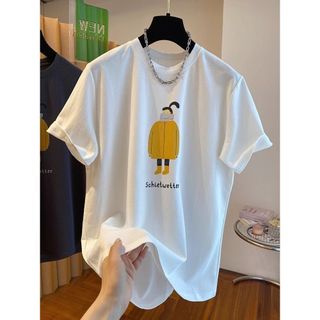 Thương hiệu HIIXIIVI 【 Áo thun 100% Cotton 】 Áo thun ngắn tay Oversize Nữ Baggy Loose Top Nữ Độc đáo Ootd 2025 Lives