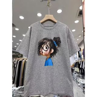 Thương hiệu HIIXIIVI 【 Áo thun 100% Cotton 】 Áo thun ngắn tay Oversize Nữ Baggy Loose Top Nữ Độc đáo Ootd 2025 Lives