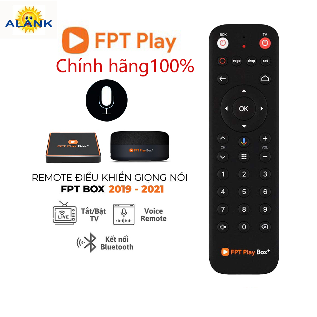Alank— Chính hãng Remote Điều Khiển đầu FPT Play BOX TiVi có giọng nói ...