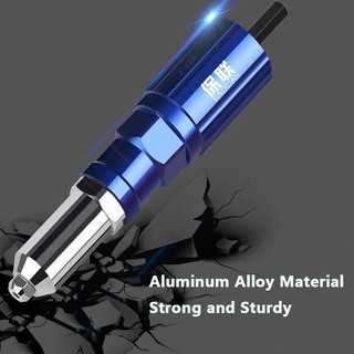 Điện Đinh Tán Đai Ốc Súng Dụng Cụ Đinh Tán Lõi Kéo Chuyển Đổi Đầu Đinh Tán Lắp Adapter Dụng Cụ Cho Máy Khoan Không Dây