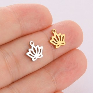 Skyrim 5 Cái / bộ Thanh Lịch Vàng Sen Mặt Dây Chuyền DIY Handmade Vòng Cổ Vòng Tay Bông Tai Phụ Kiện Trang Sức