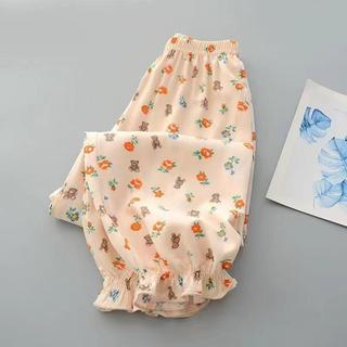 M-4XL Quần Size Lớn Nữ Quần Lụa Băng Quần Hoa Mùa Hè Quần Pyjama Ống Rộng Quần Rời Có Thể Mặc Ngoài Pyjama Quần Nhà Quần Thường Ngày Harem Quần Thẳng Bé Gái Plus Size Quần Nữ