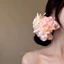 Bầu Không Khí Hoa Hồng ins Lười Kẹp Tính Khí Nhẹ Nhàng Phong Cách Ngày Lễ Kẹp Tóc Bên Kẹp Tóc Mũ Đội Đầu