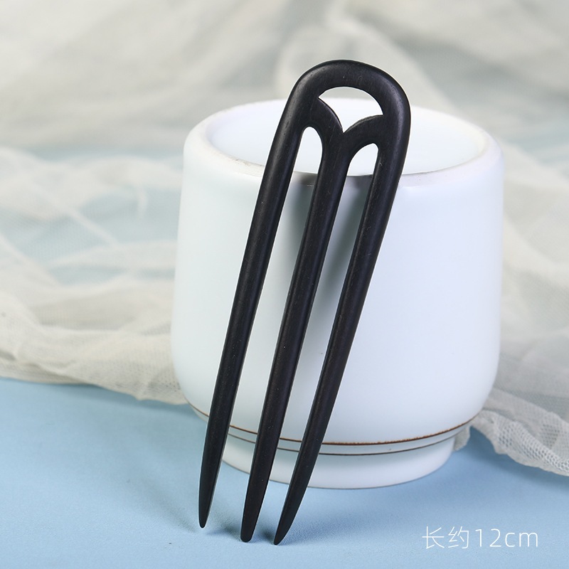 [Phong cách mới] Kẹp tóc hình chữ U-Da nâu xác thực #髮簪#髪簪#髮簪#髪簪#紫光檀木髪簪#簪#簪子#髮簪