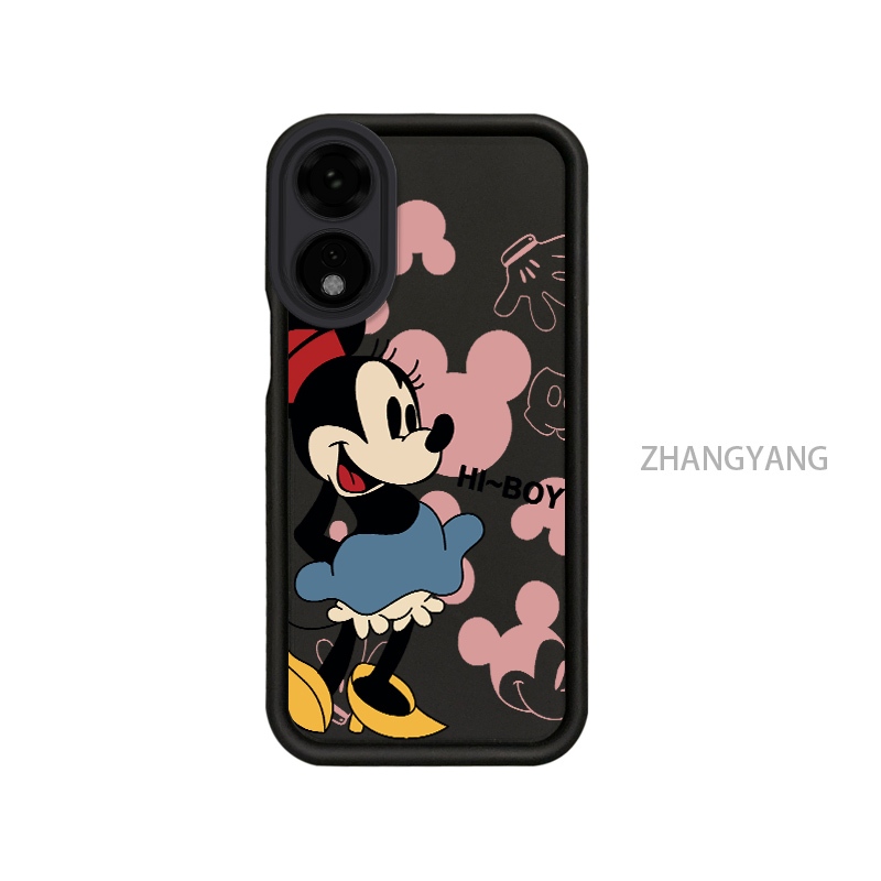 Ốp Lưng Cho OPPO A58 4G A78 4G A58 5G A78 5G Silicone TPU Chống Rơi Vỏ Điện Thoại Thẩm Mỹ Hoạt Hình Họa Tiết Nhân Vật Minnie Thiết Kế Mới Cá Tính Dây Treo