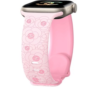 Dây đeo silicon chạm khắc hai màu Camellia cho Apple Watch Ultra 46 / 44 / 40 / 49 / 45 / 41 / 42 / 38 / 45mm iwatch Series Ultra / 10 / 9 / 8 / 7 / 6 / 5 / 4 / 3 / 2 / 1 / SE