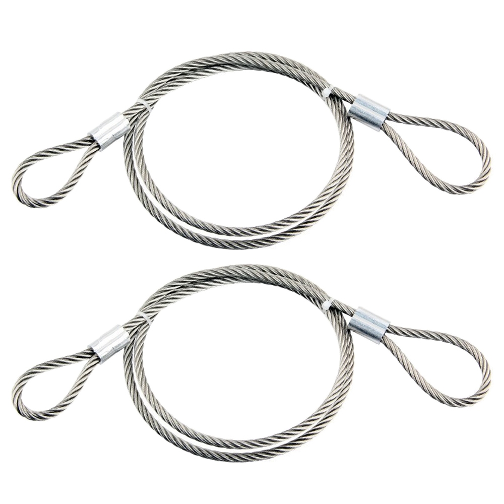 Dây an toàn bằng thép không gỉ 304 có vòng đúc tích hợp ở cả hai đầu 1.5 / 2 / 3 / 4mm