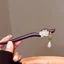 2 mặt hoa sen gỗ đàn hương kẹp tóc cho phụ nữ Trung Quốc phong cách bước swing tua tóc kẹp kết hợp thiết lập