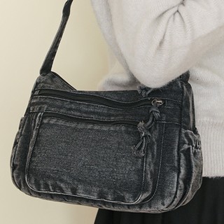 Túi đeo vai thông thường dành cho nữ Túi xách mùa hè Denim rửa dung tích lớn Thích hợp để học tập du lịch hẹn hò