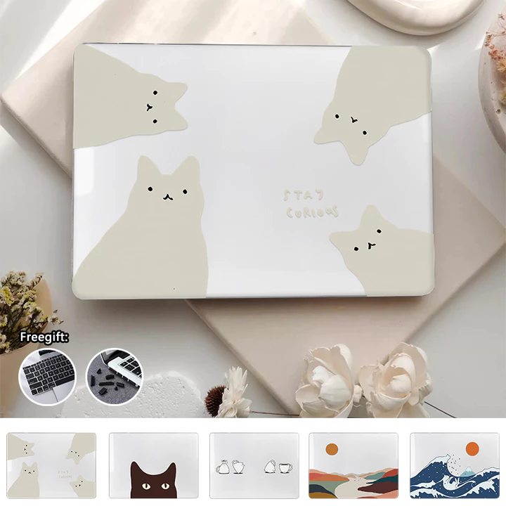 Ốp In Hình Kitty Ngộ nghĩnh Cho 2026 Macbook Neo A3404 Air M5 A4348 A3449 Pro14 M5 A3434 A3426 Pro16 M5 Air13 M4 A3240 M2 A2681 M3 A3113 2020 Air M1 A2337 Pro13.3 M2 M1 A2338 Retina