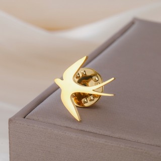 Skyrim Thời Trang Đơn Giản Thổ Cẩm Titan Thép Không Gỉ Nuốt 20x19MM Mặt Dây Chuyền Trang Sức Phù Hợp Với Phụ Kiện