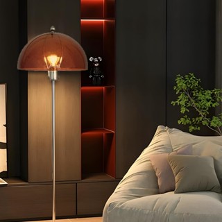 AIMI Đèn Sàn Phong Cách Cổ Nhà Phòng Khách Đèn Trang Trí Phòng Ngủ Đứng Đèn Bàn Nấm Đèn LED Trong Suốt Acrylic Đèn Ngủ