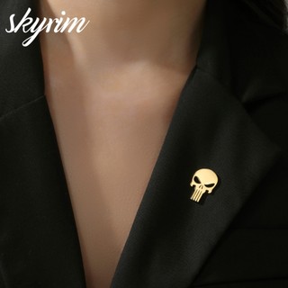 Skyrim Thời Trang Đơn Giản Thổ Cẩm Titan Thép Không Gỉ Cá Tính Ngoài Hành Tinh 20x14MM Mặt Dây Chuyền Trang Sức Phù Hợp Với Phụ Kiện