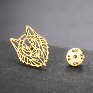 Skyrim Thời Trang Đơn Giản Thổ Cẩm Titan Thép Không Gỉ Đầu Sư Tử 31x21MM Mặt Dây Chuyền Trang Sức Phù Hợp Với Phụ Kiện