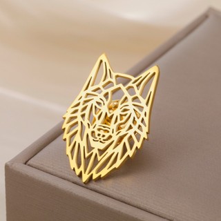 Skyrim Thời Trang Đơn Giản Thổ Cẩm Titan Thép Không Gỉ Đầu Sư Tử 31x21MM Mặt Dây Chuyền Trang Sức Phù Hợp Với Phụ Kiện