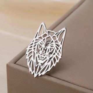 Skyrim Thời Trang Đơn Giản Thổ Cẩm Titan Thép Không Gỉ Đầu Sư Tử 31x21MM Mặt Dây Chuyền Trang Sức Phù Hợp Với Phụ Kiện