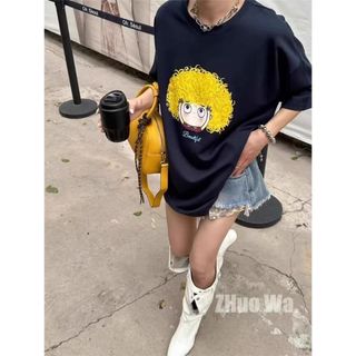 Thương hiệu HIIXIIVI 【 Áo thun 100% Cotton 】 Áo thun ngắn tay Oversize Nữ Baggy Loose Top Nữ Độc đáo Ootd 2025 Lives