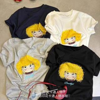Thương hiệu HIIXIIVI 【 Áo thun 100% Cotton 】 Áo thun ngắn tay Oversize Nữ Baggy Loose Top Nữ Độc đáo Ootd 2025 Lives