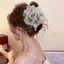 Mới Hai Mặt Lớn Rose Lưới Sợi Trung Quốc Hair Clip Phù Hợp Với Curl Shark Clip
