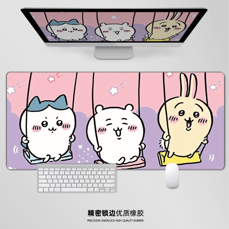 Miếng Lót Chuột Chiikawa Lớn Usagi Hoạt Hình Dễ Thương Miếng Lót Trò Chơi Kawaii Hachiware Momonga Để Bàn Thảm